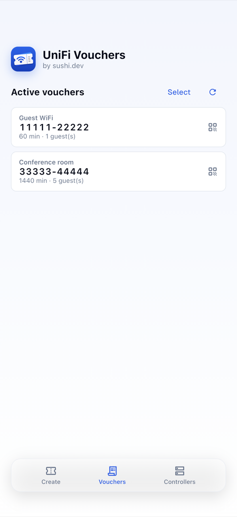 UniFi Vouchers screenshot 4
