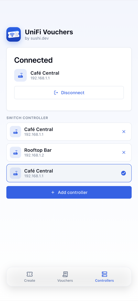 UniFi Vouchers screenshot 5