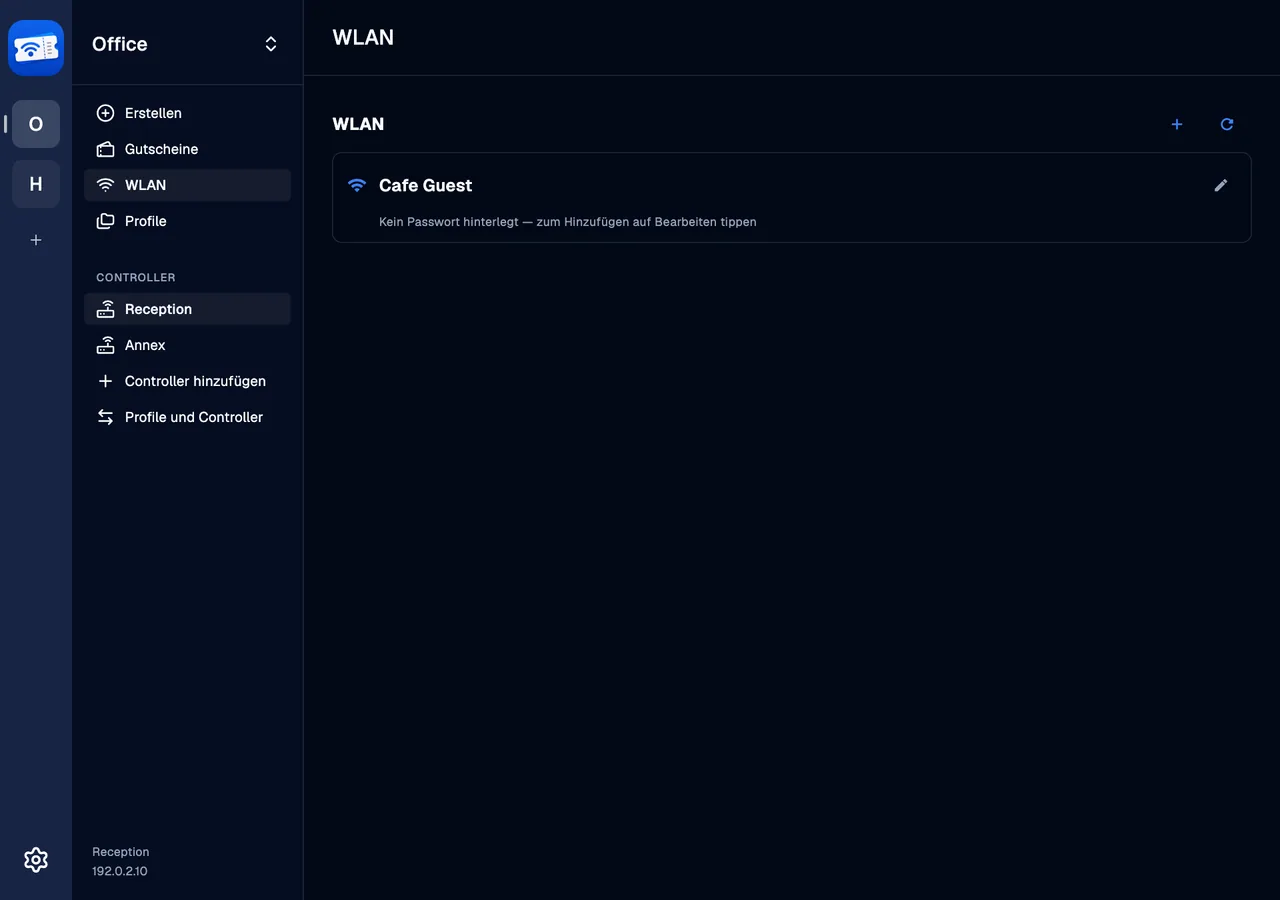 WiFi networks · desktop · de · dark