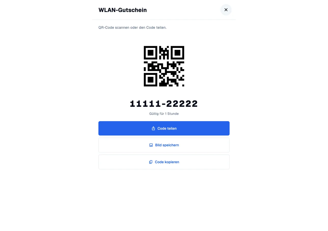Voucher QR · desktop · de · light