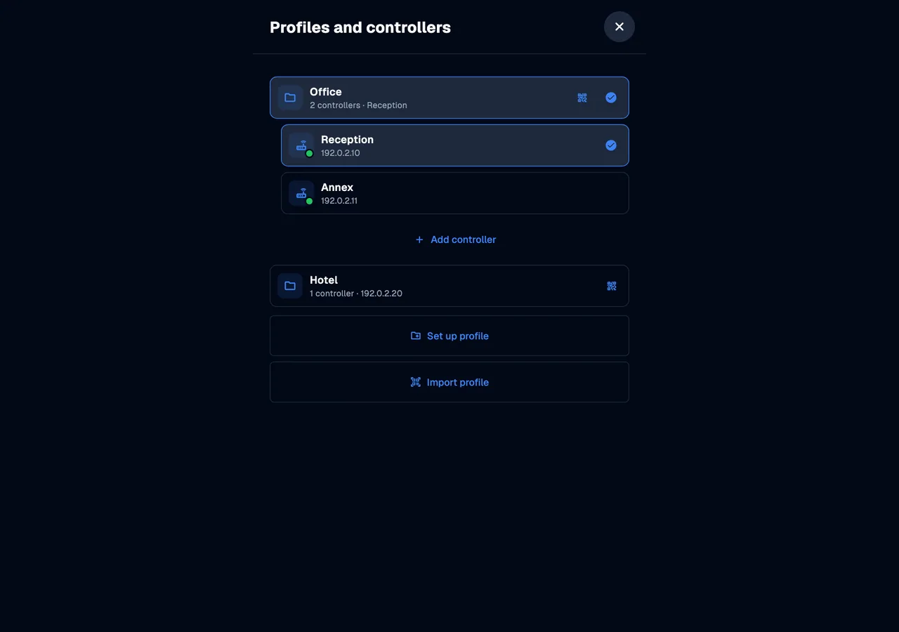 Switch profile · desktop · en · dark