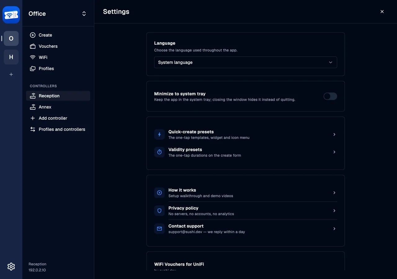 Settings · desktop · en · dark