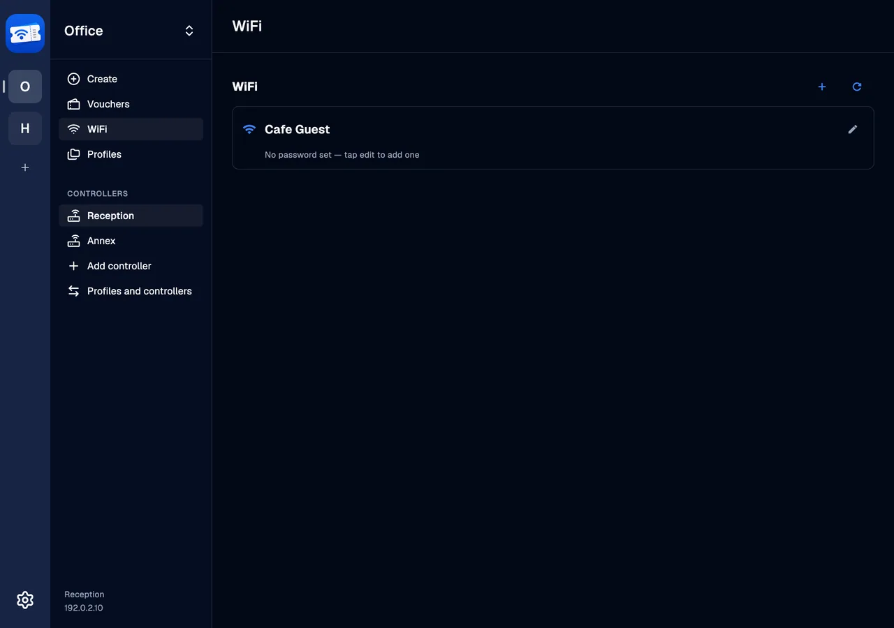 WiFi networks · desktop · en · dark