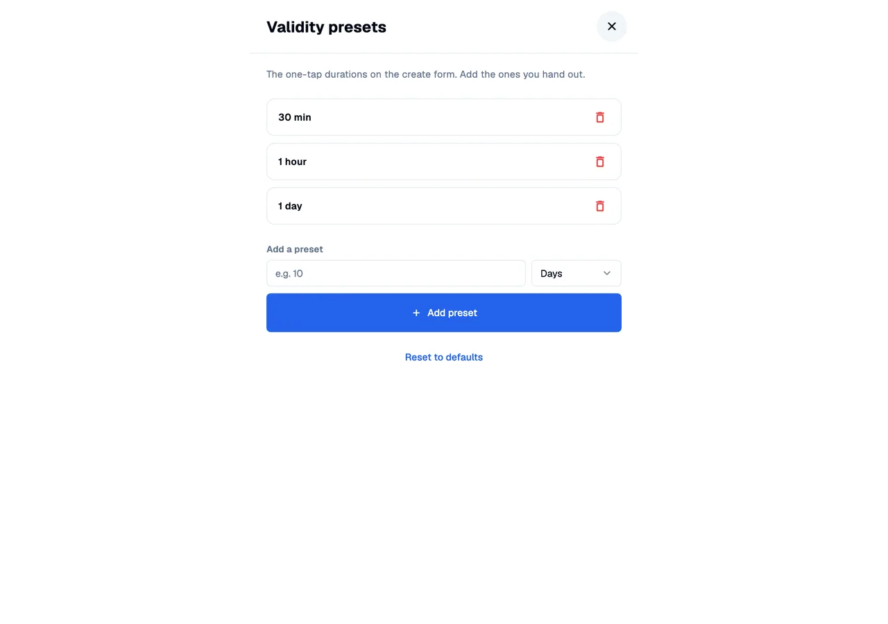 Validity presets · desktop · en · light