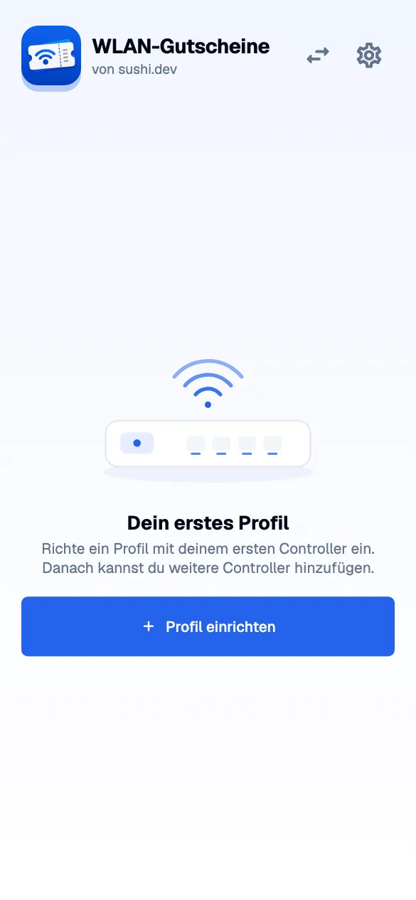 First launch · mobile · de · light