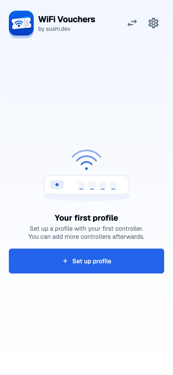 First launch · mobile · en · light